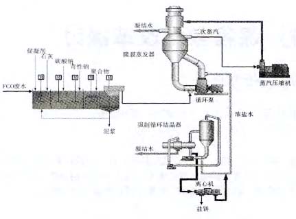 電廠高 鹽廢水零排放技術路線的探討